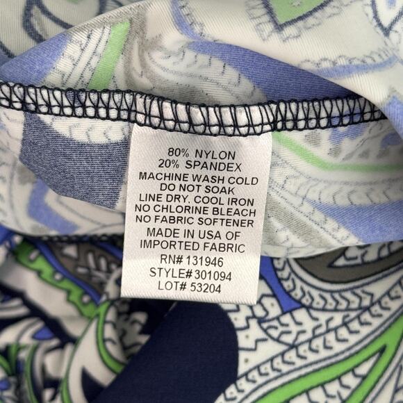 Jude Connally Top Women XS Paisley Mylie Ruffle Mock Neck Made Floral Office NEW - Picture 8 of 11